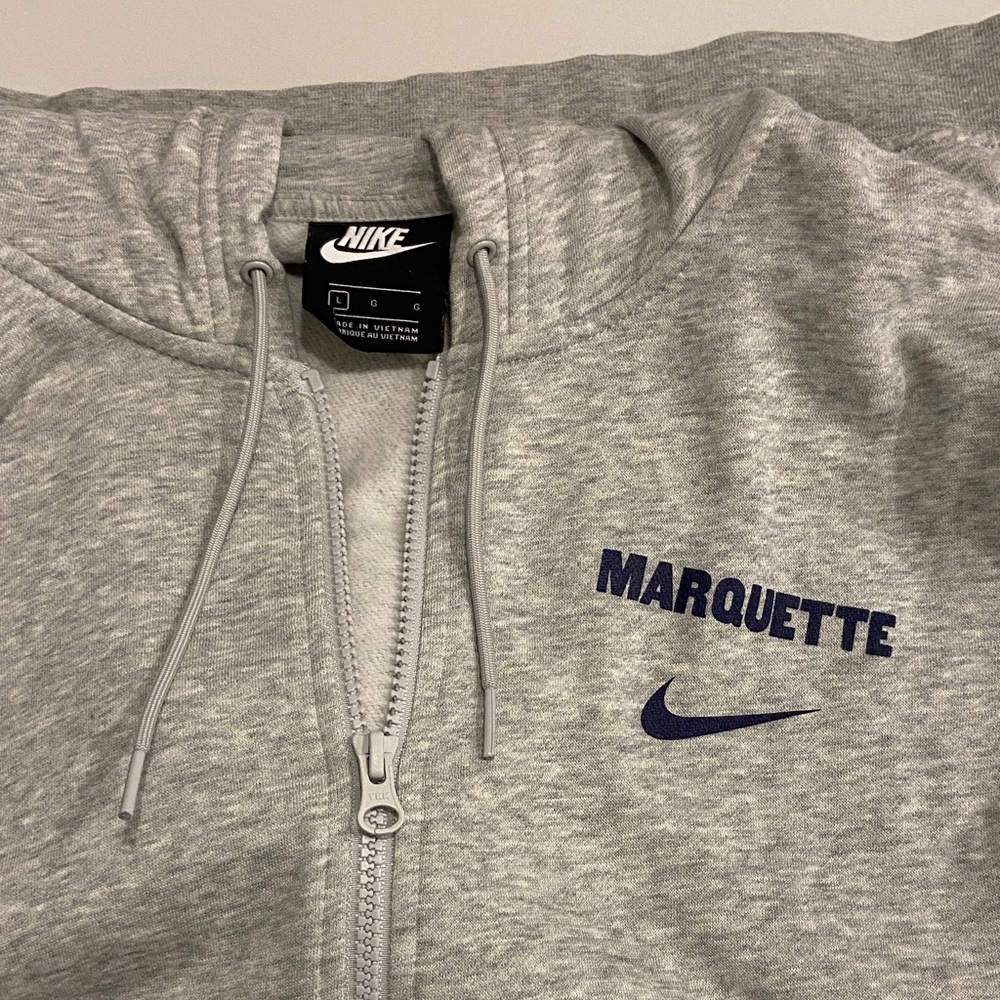 Nike Heather Gray Marquette Hoodie